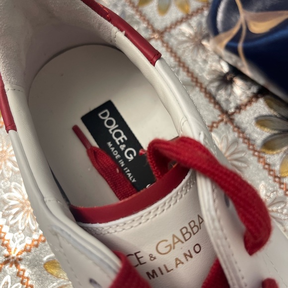 Size 8 - Dolce & Gabbana Portofino White Red - Picture 8 of 9